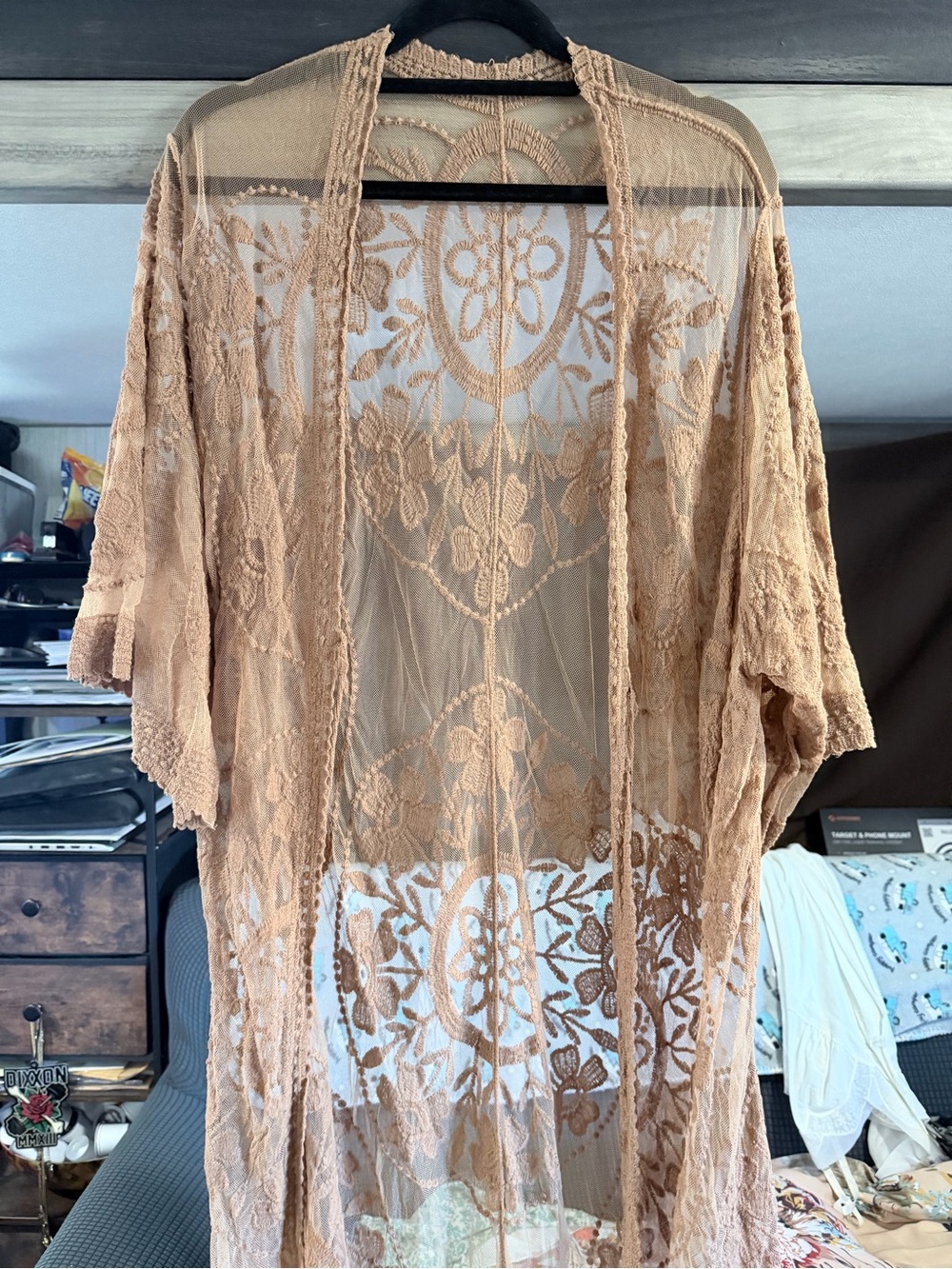 Sheer western Lace Kimono
